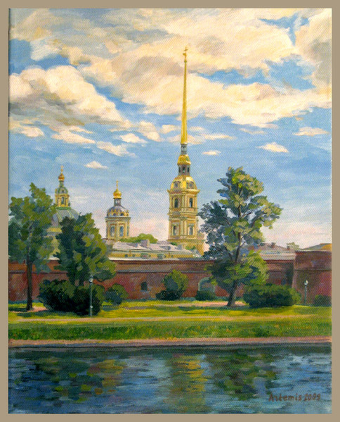 Петропавловская крепость вышивка 61