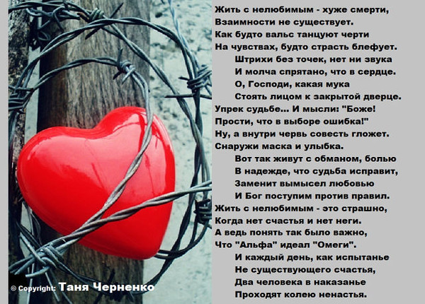 Живем не любим стих Живем не любим стих