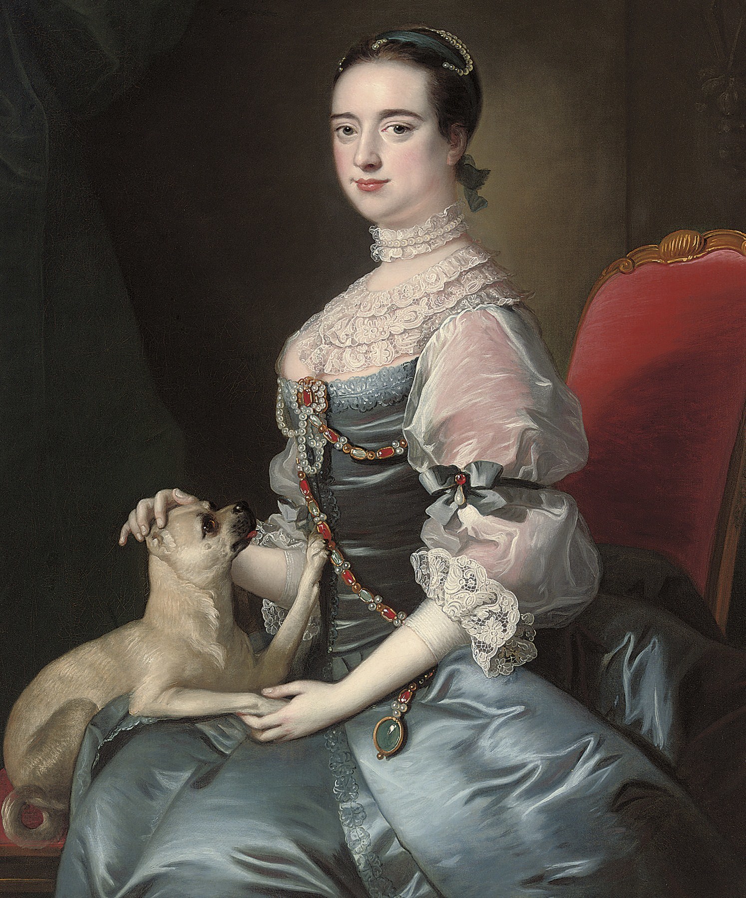 Лавиния фонтана портрет леди с собачкой