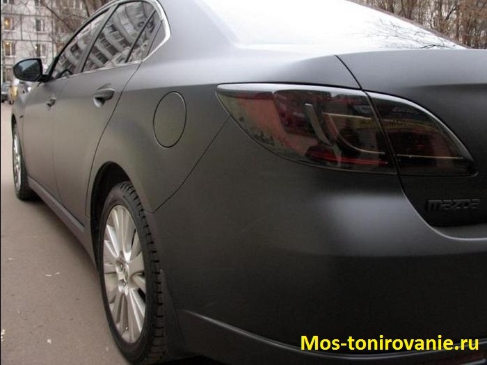 тонировка фар пленкой мазду