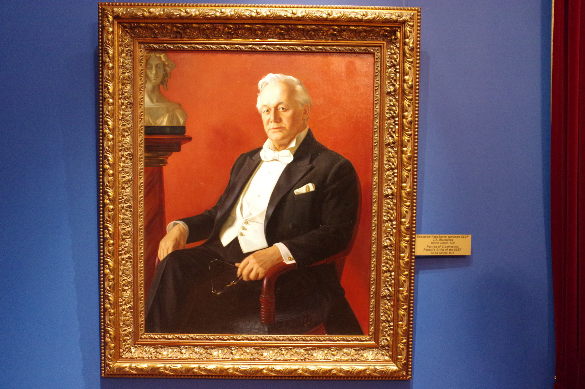 Портрет Народного артиста СССР Сергея Яковлевича Лемешева. Александр Шилов, холст, масло, 1976
