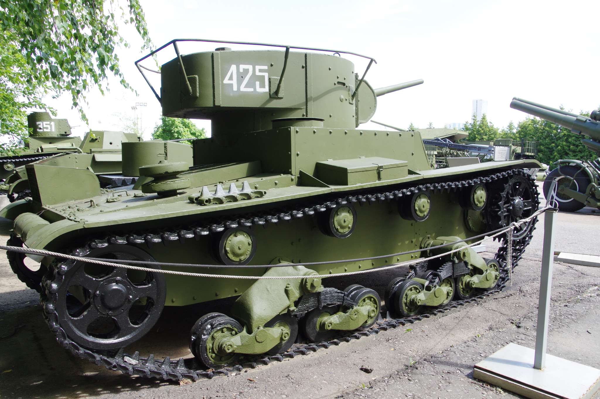 Лёгкий танк Т-26 с цилиндрической башней 1933-1938 годов выпуска