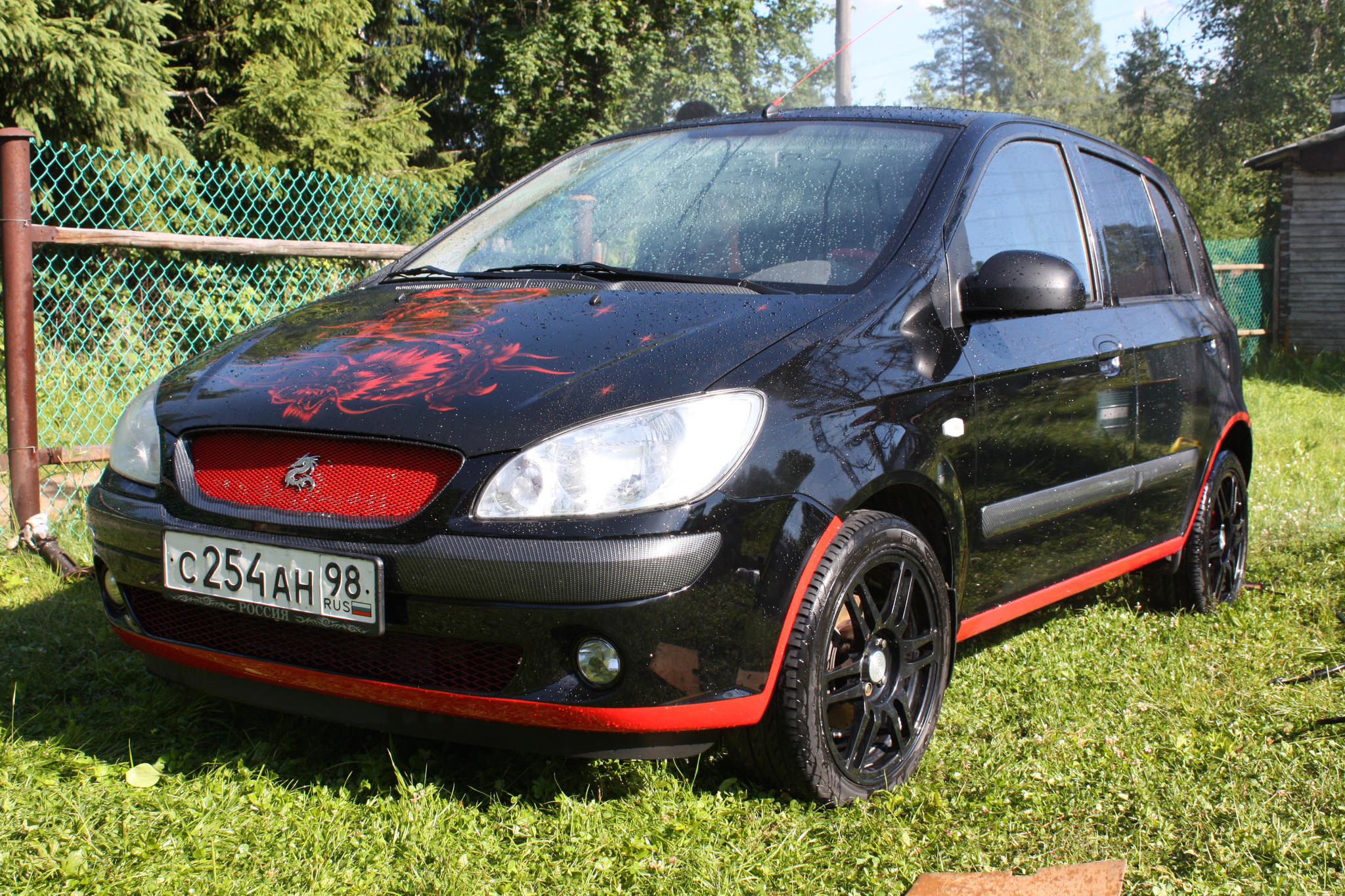 Hyundai Getz Club Россия > Окраска молдингов