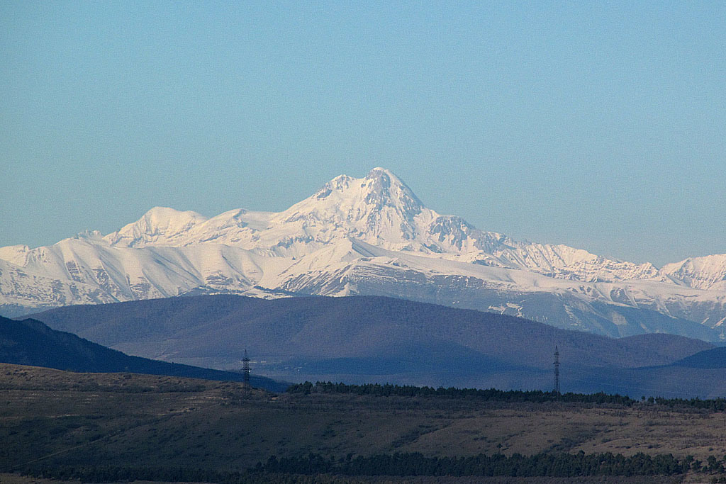 Гора Эльбрус и Казбек