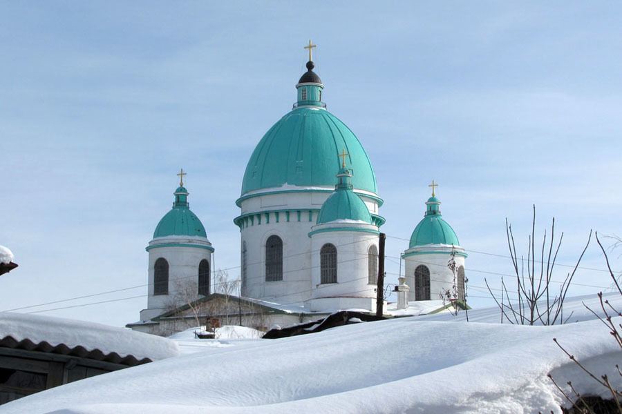 Моршанский собор зимой