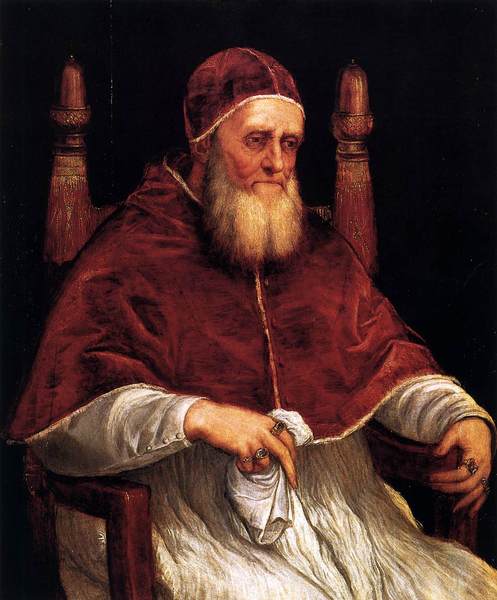 Portrait of Pope Julius II, 1545-46, Galleria Palatina (Palazzo Pitti), Florence