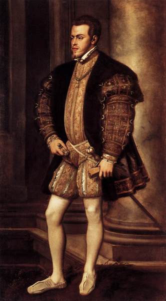 Portrait of Philip II, .1554, Galleria Palatina (Palazzo Pitti), Florence