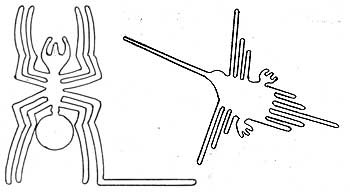 На рисунке изображен паук. Рисунки Наска эскиз. Паук Наска. Как сделать паука из Наска.