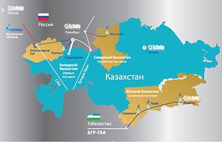 Карта оренбург казахстан