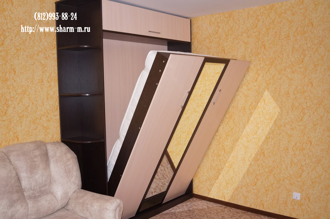 Шкаф со встроенной кроватью вертикального откидывания Новочеркасск
