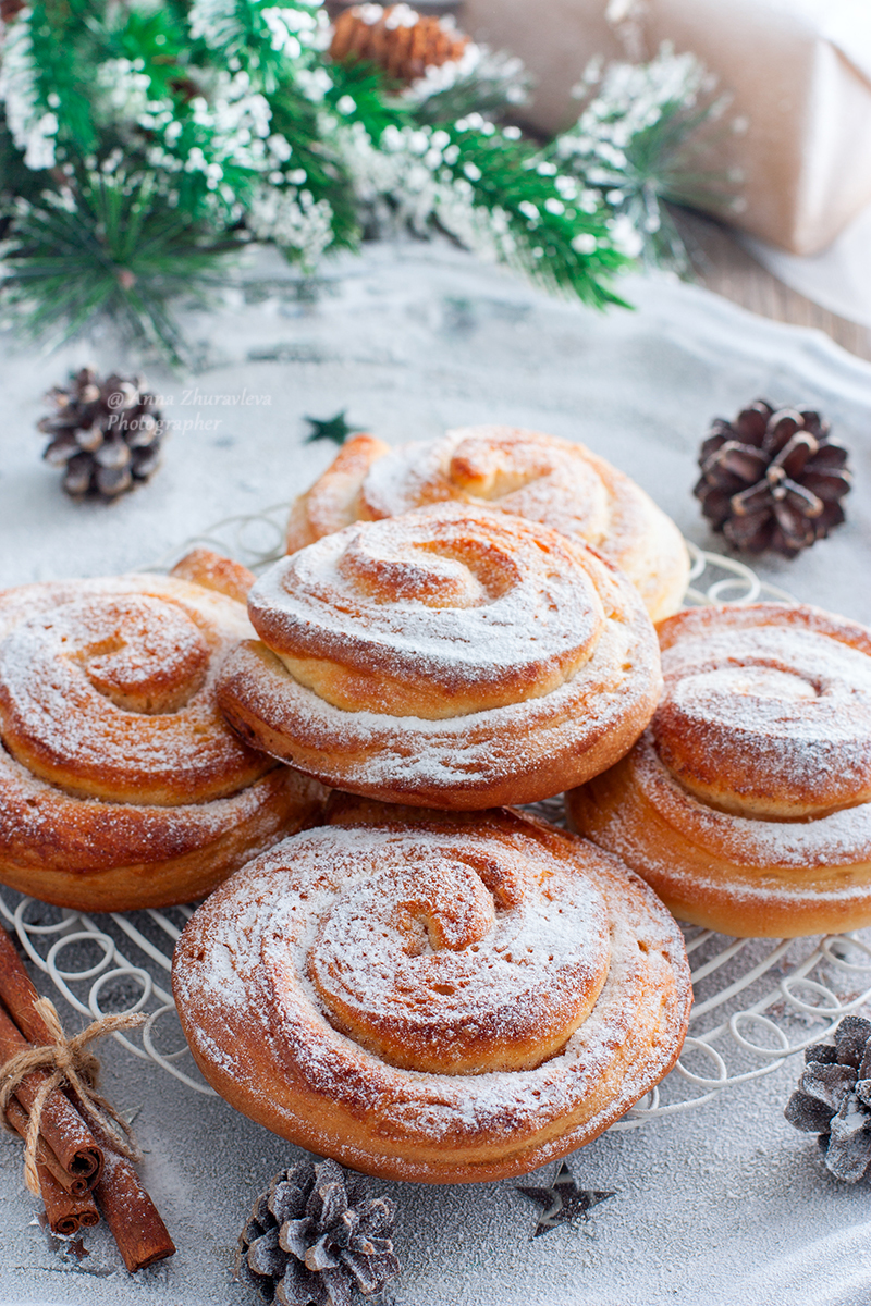 Шведские булочки с корицей (Kanelbullar)