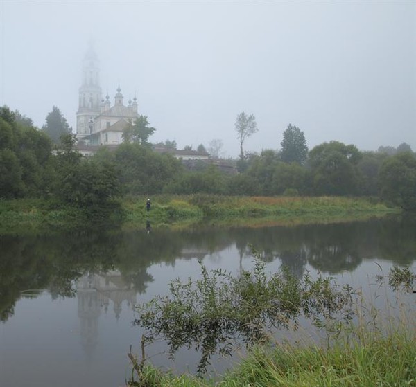 Поселок Лежнево зима