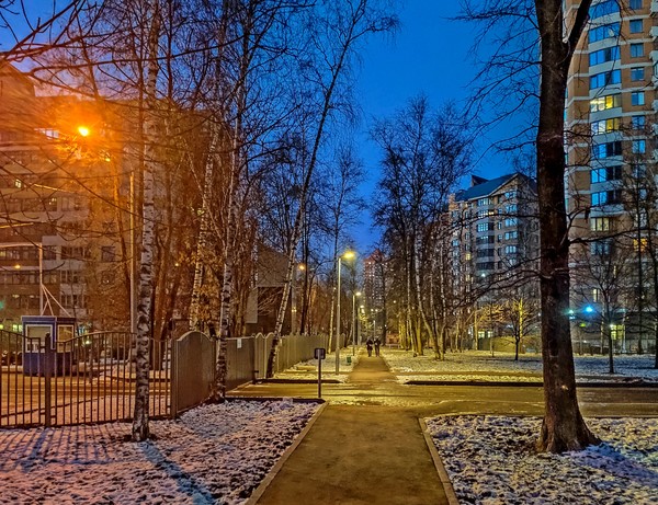 Зимний вечер в городе картинки красивые