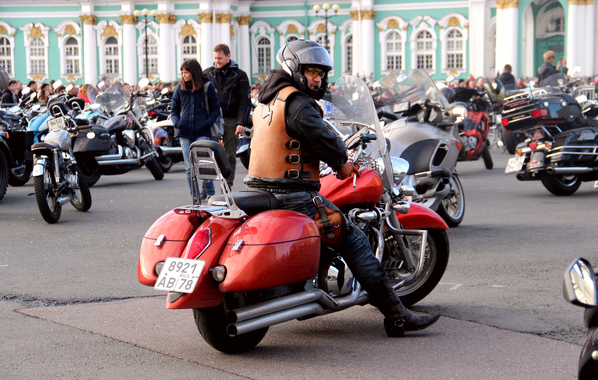 Saint Petersburg Russia Biker