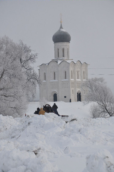 Храм Покрова на Нерли зимой