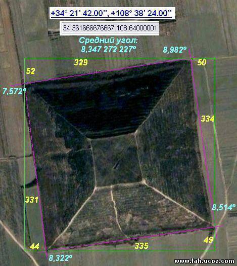 Эта китайская пирамида, по нашей теории, построена до 9546 г. до н.э.