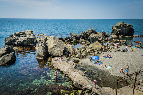 2015: Крым - Алупкинский пляж.