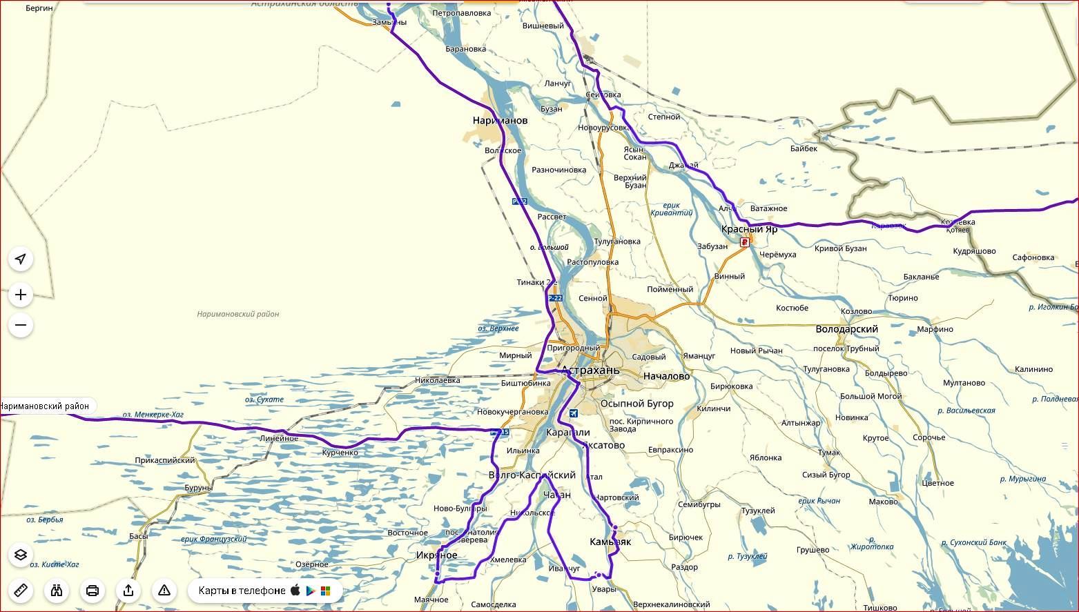 Карта астраханской области подробная с населенными пунктами и дорогами
