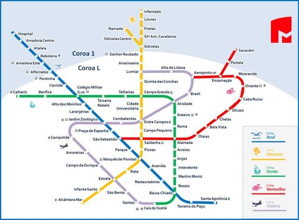 Транспортная карта лиссабон