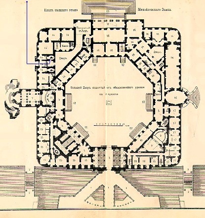 Михайловский замок схема залов
