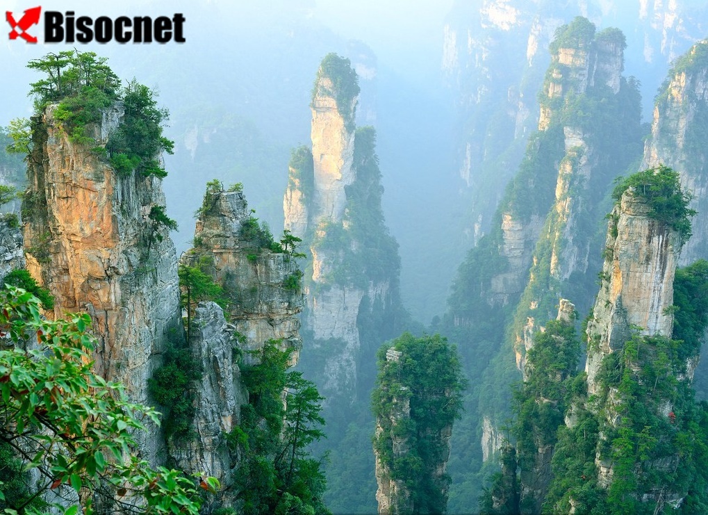 Живописный район: Zhangjiajie, Китай