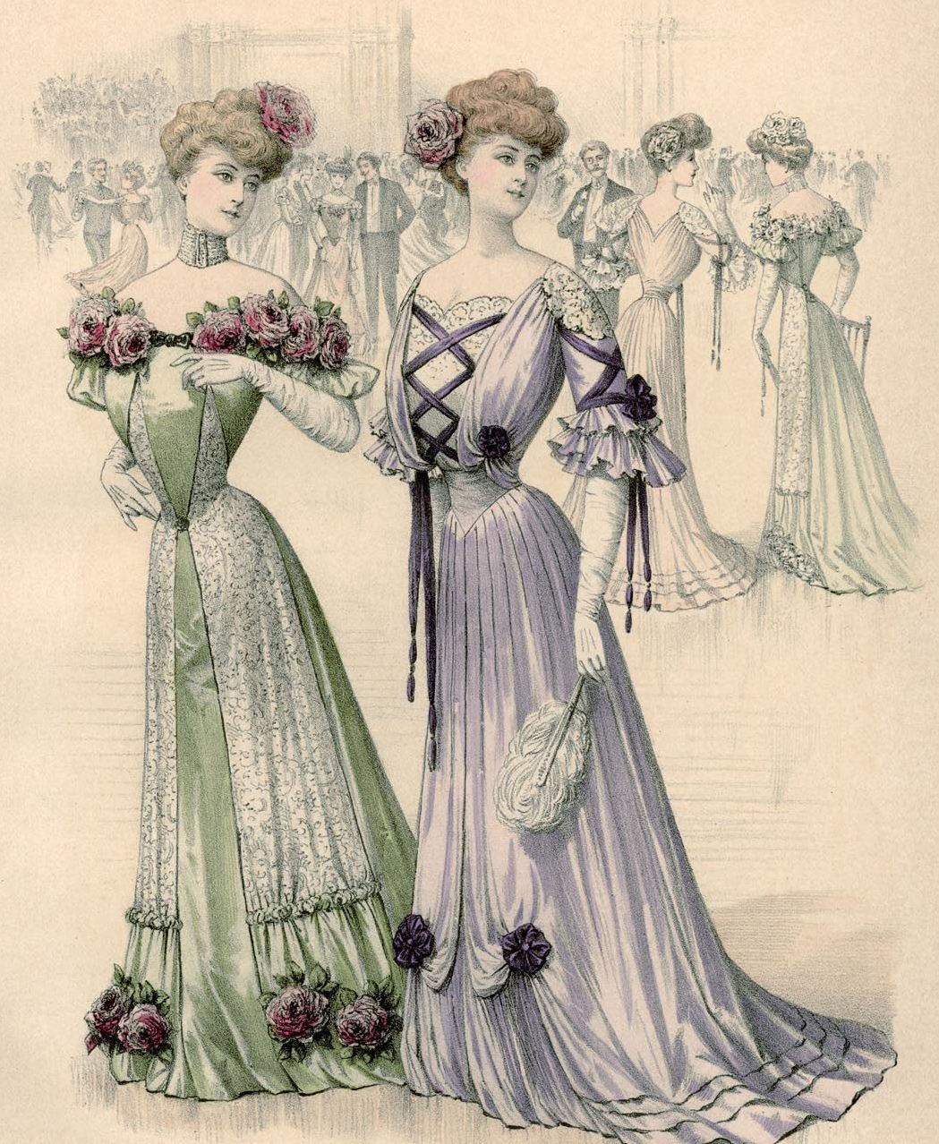 Мода Эдвардианская эпоха 1900