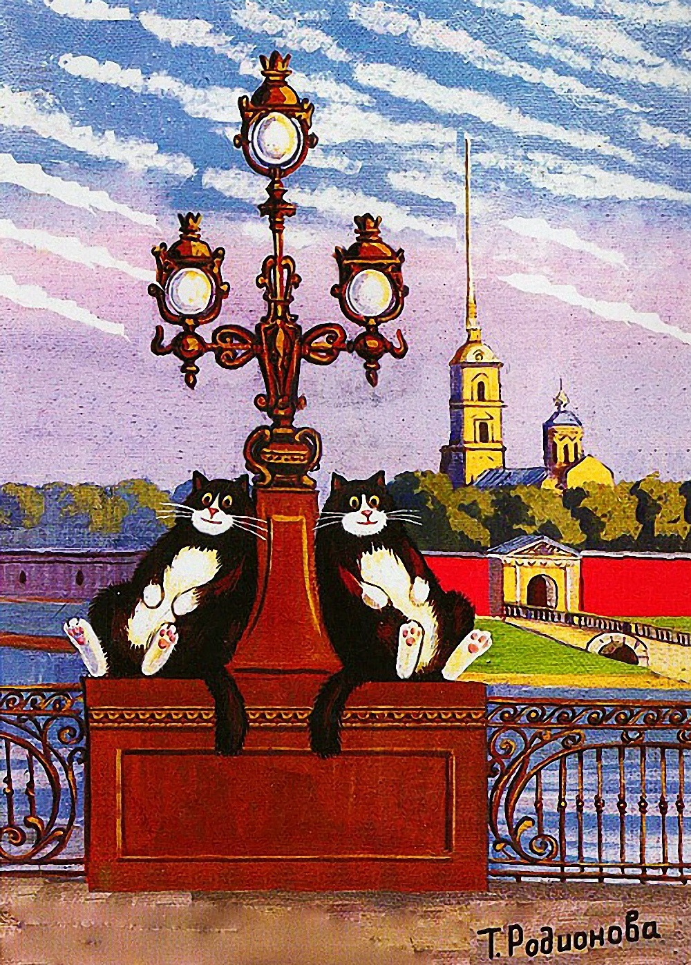 Питерские коты художницы Татьяны Родионовой