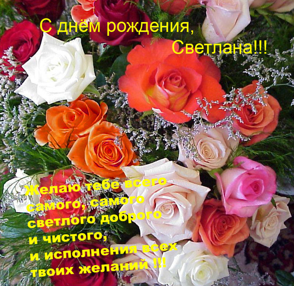 Поздравление с днем рождения свете картинка