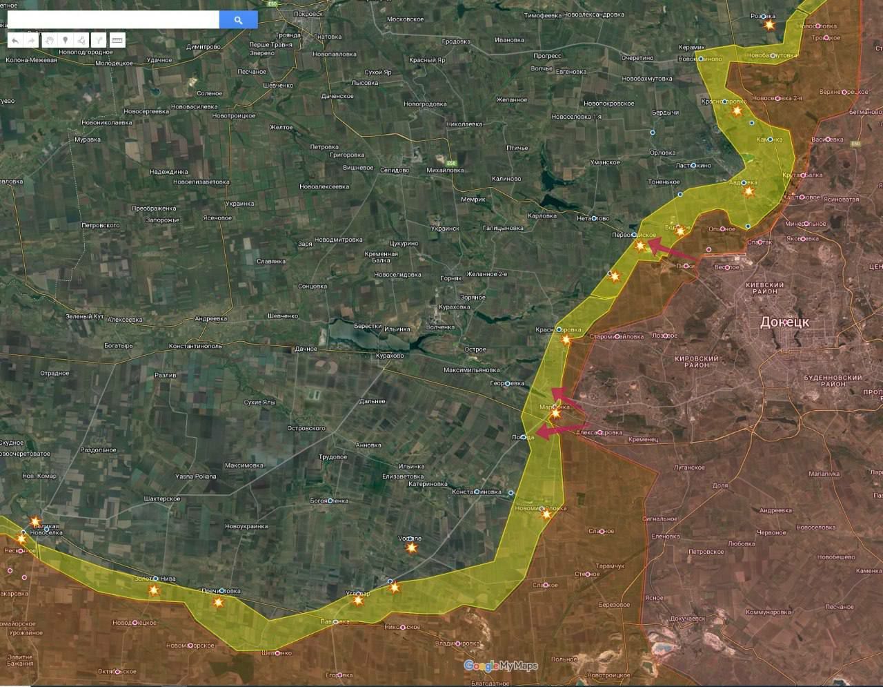 Новобахмутовка украина карта