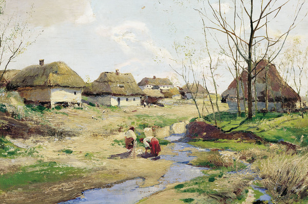Сергей Василевский «Весенний день на Украине», 1883 г.