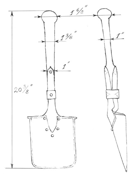 Саперная лопатка своими руками чертежи и размеры