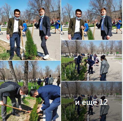 Түлектердің тал егу рәсімі