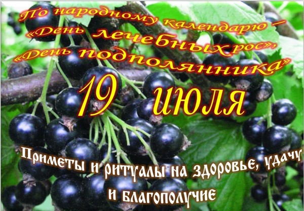 Праздники июня 19 года