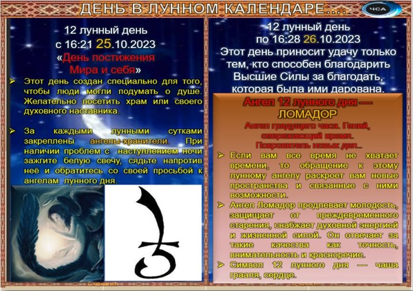 30 дней лунного календаря
