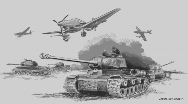 Как нарисовать танки и самолеты