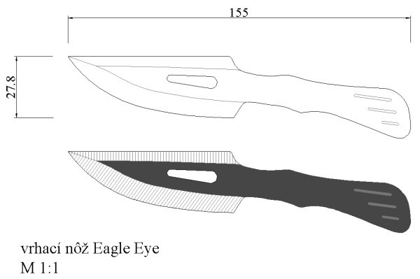 Метательные ножи чертежи с размерами своими руками