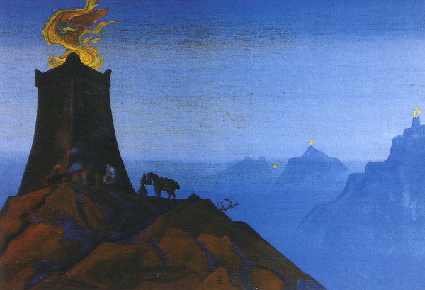 Н.К. Рерих_Цветы Тимура (Огни победы), 1931 г.