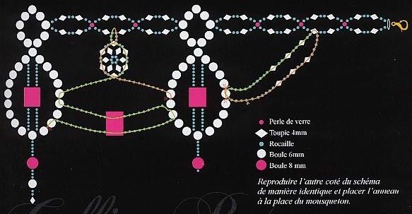 Колье милен фармер схема плетения из бисера