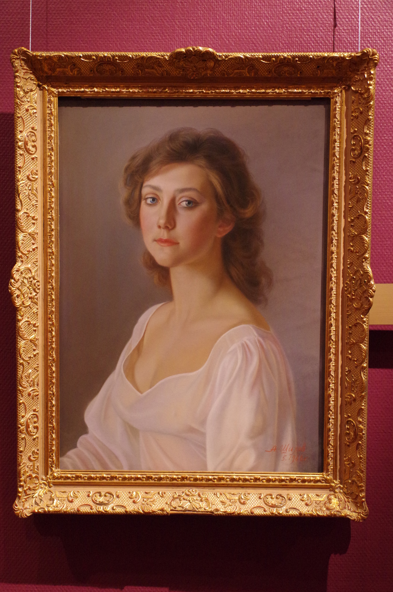 Наташа. Александр Шилов, бумага, пастель, 1986