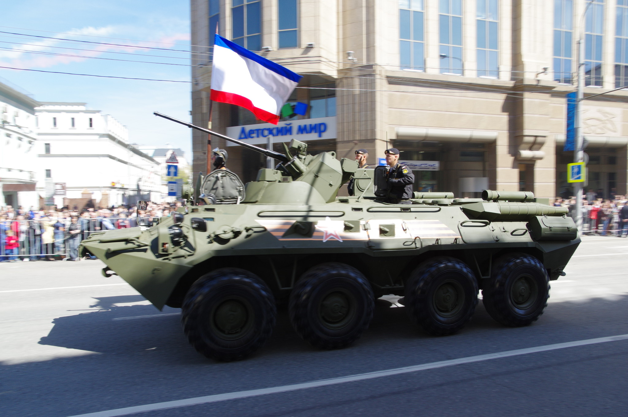 Бронетранспортёр БТР-82А морской пехоты дислоцированной в Республике Крым