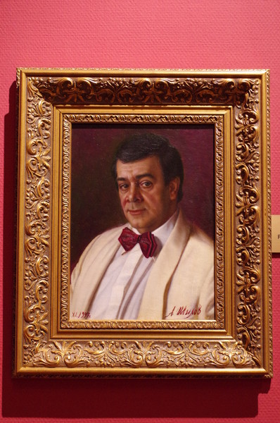 Народный артист СССР Муслим Магометович Магомаев. Александр Шилов, холст, масло, 1997