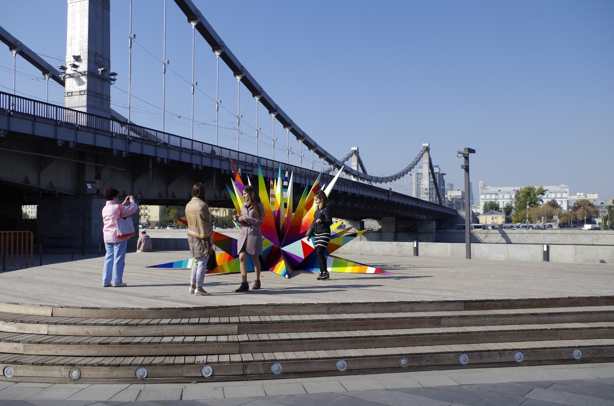 Крымский мост через Москву-реку