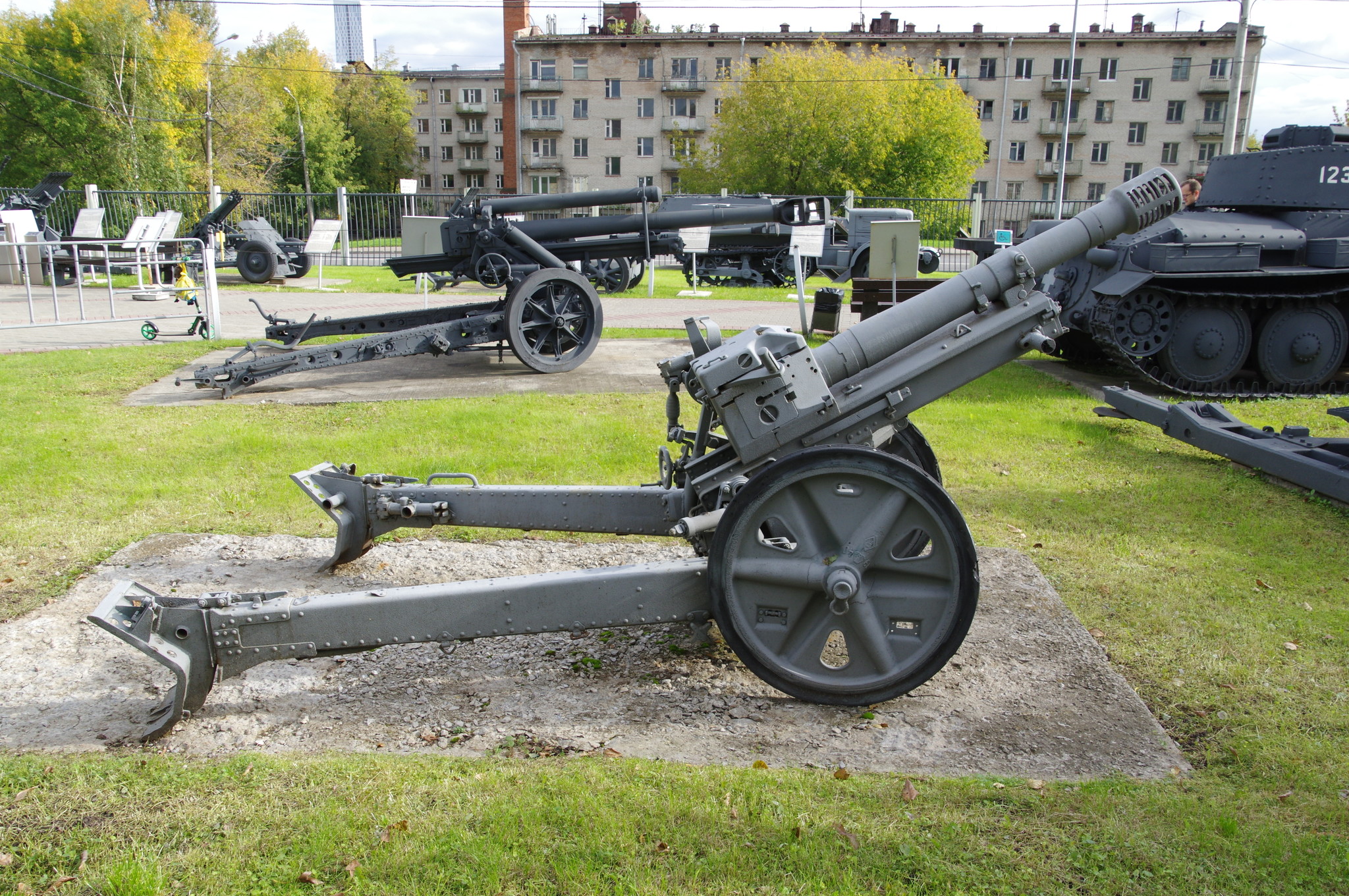 7,5 cm Gebirgsgeschütz 36 (75 мм горное орудие образца 1936 года) в экспозиции Центрального музея Великой Отечественной войны 1941-1945 гг.