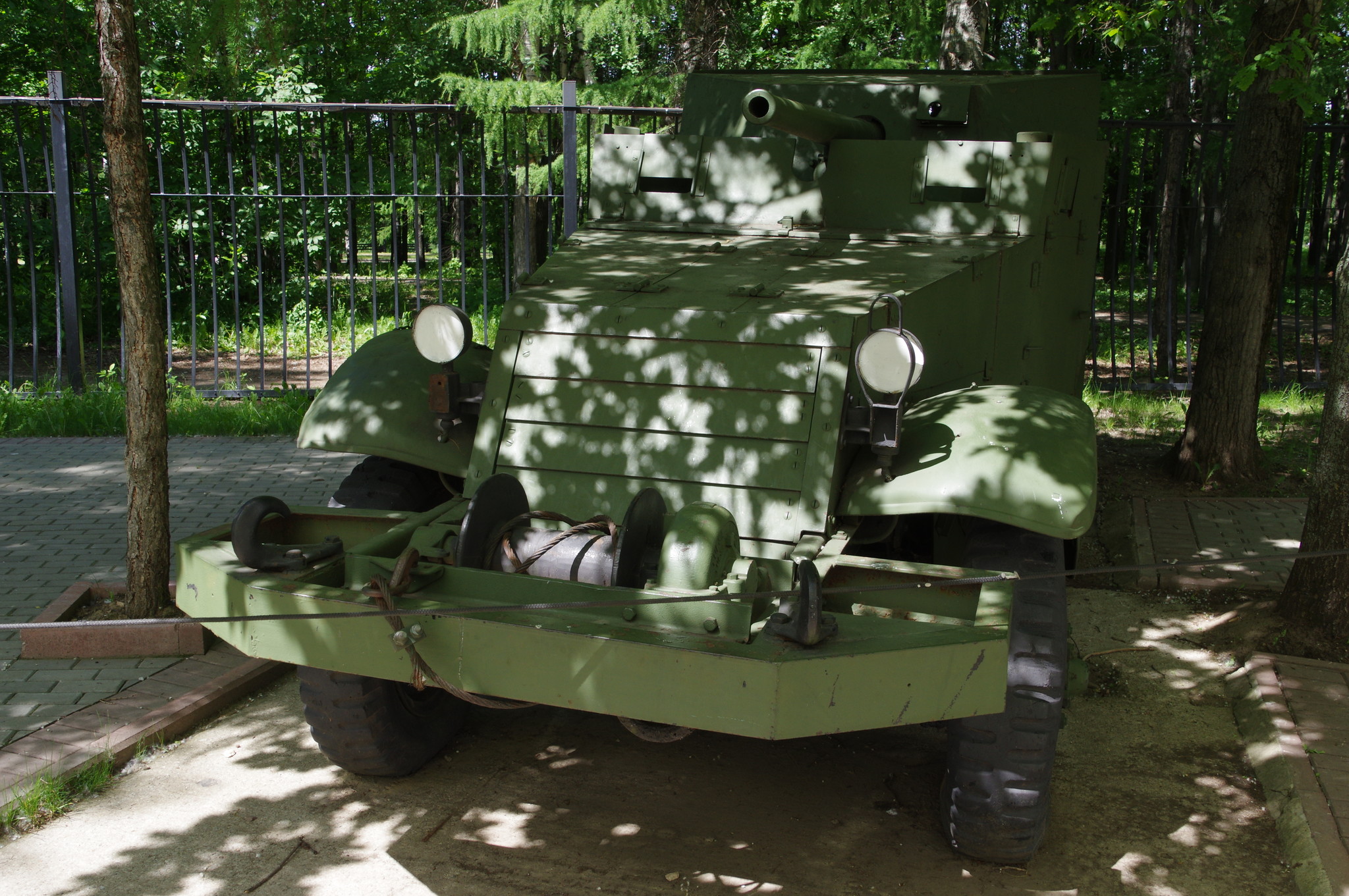 Самоходная артиллерийская установка СУ-57 (57mm Gun Motor Carriage T48) в экспозиции Центрального музея Великой Отечественной войны 1941-1945 гг.