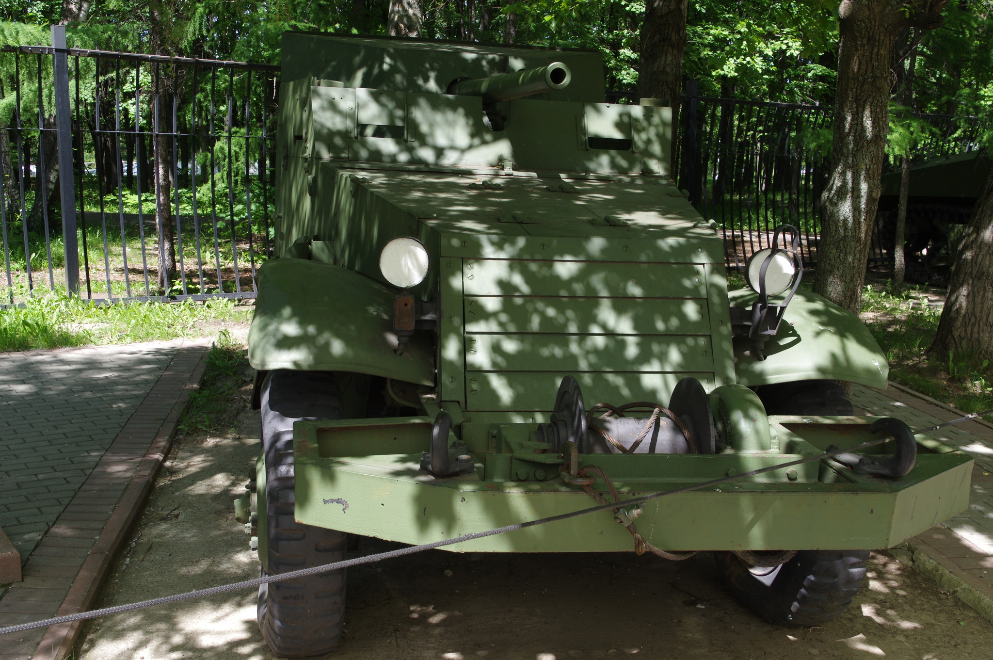 Самоходная артиллерийская установка СУ-57 (57mm Gun Motor Carriage T48) в экспозиции Центрального музея Великой Отечественной войны 1941-1945 гг.