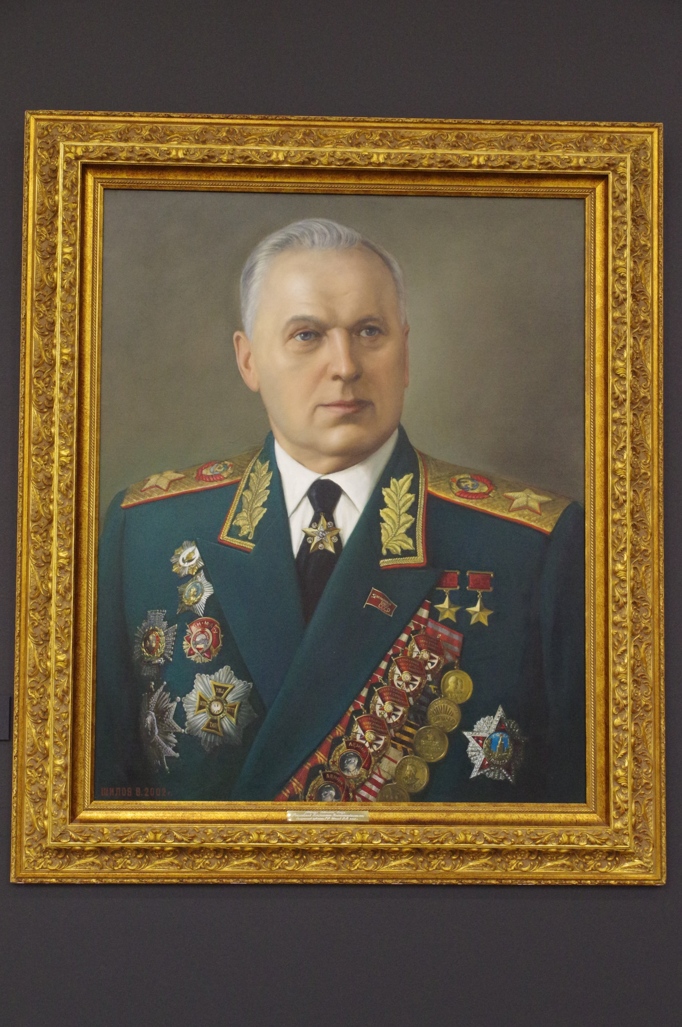 Портрет Маршала Советского Союза К.К. Рокоссовского 2002 г. Холст, масло. Шилов В.В. Музей Победы