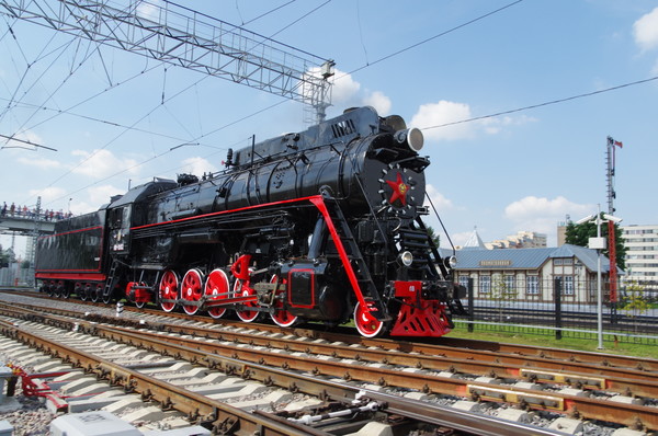 Паровоз ЛВ-0182 в депо Подмосковная (Москва)