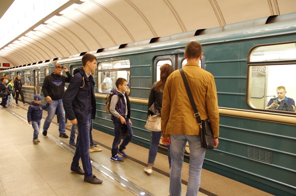 На станции «Трубная» Люблинско-Дмитровской линии Московского метрополитена
