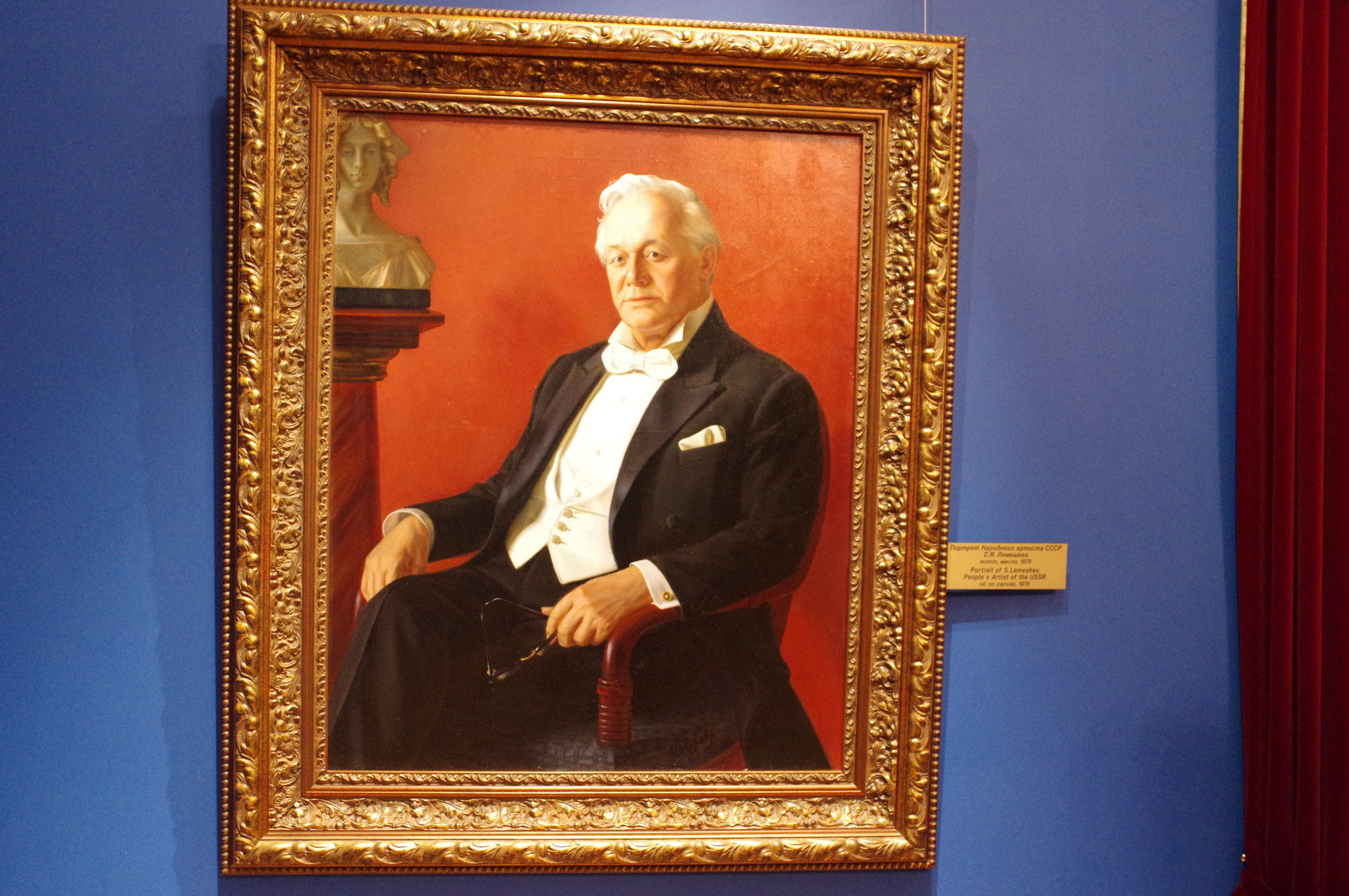 Портрет Народного артиста СССР Сергея Яковлевича Лемешева. Александр Шилов, холст, масло, 1976