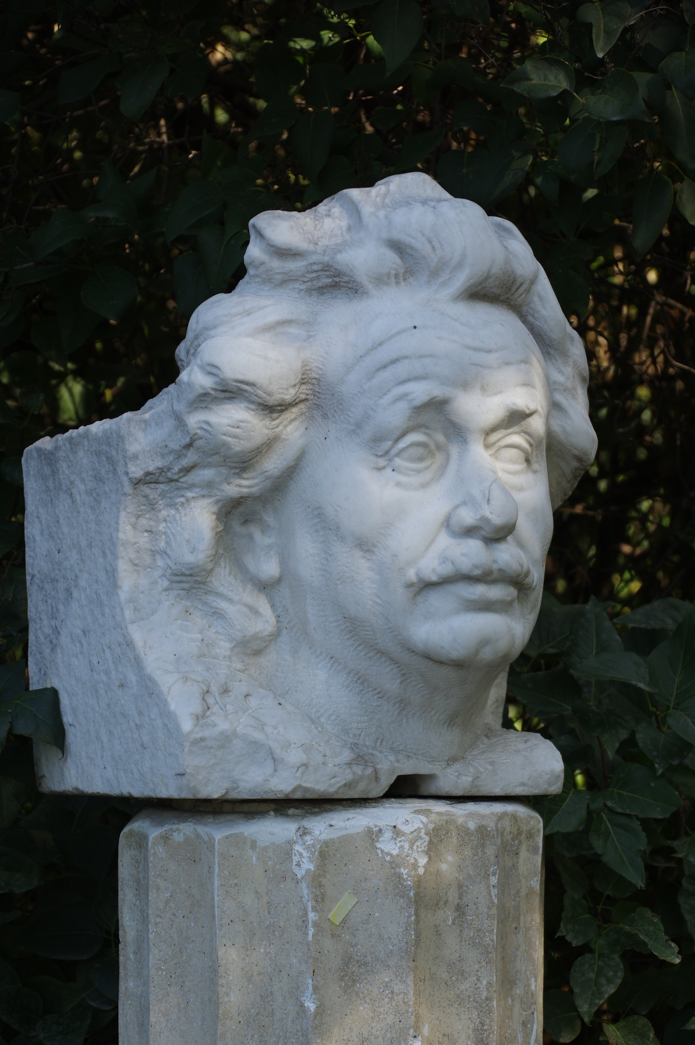 Портрет Альберта Эйнштейна. Виленский З.М. 1979 г. Мрамор. Парк искусств «Музеон»